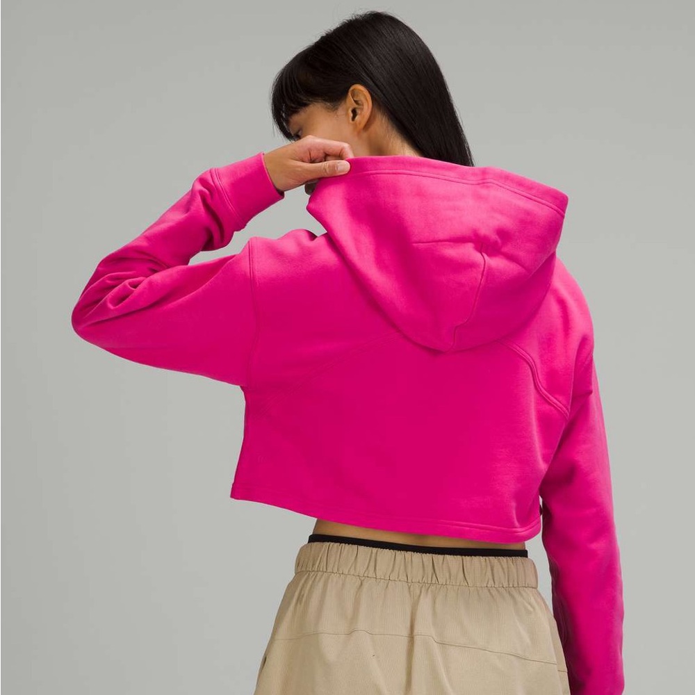 Lululemon All Yours Cropped Hoodie - Sonic Pink - Picture 3 of 10
